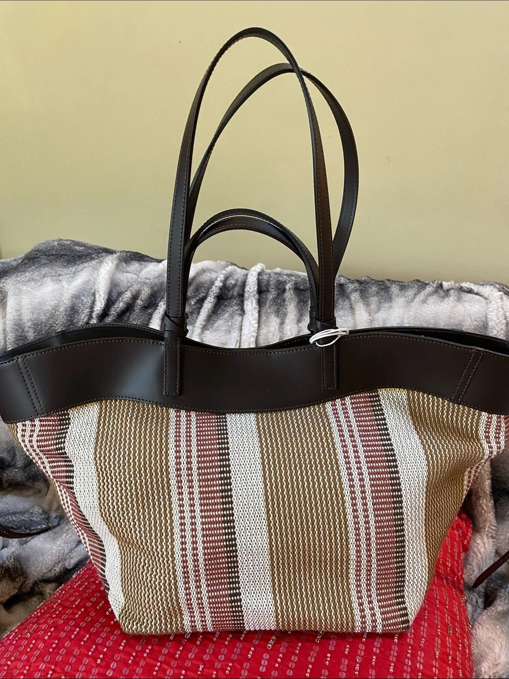 Divina Firenze Genuine Leather Made in Italy 🇮🇹 Large Tote NWT